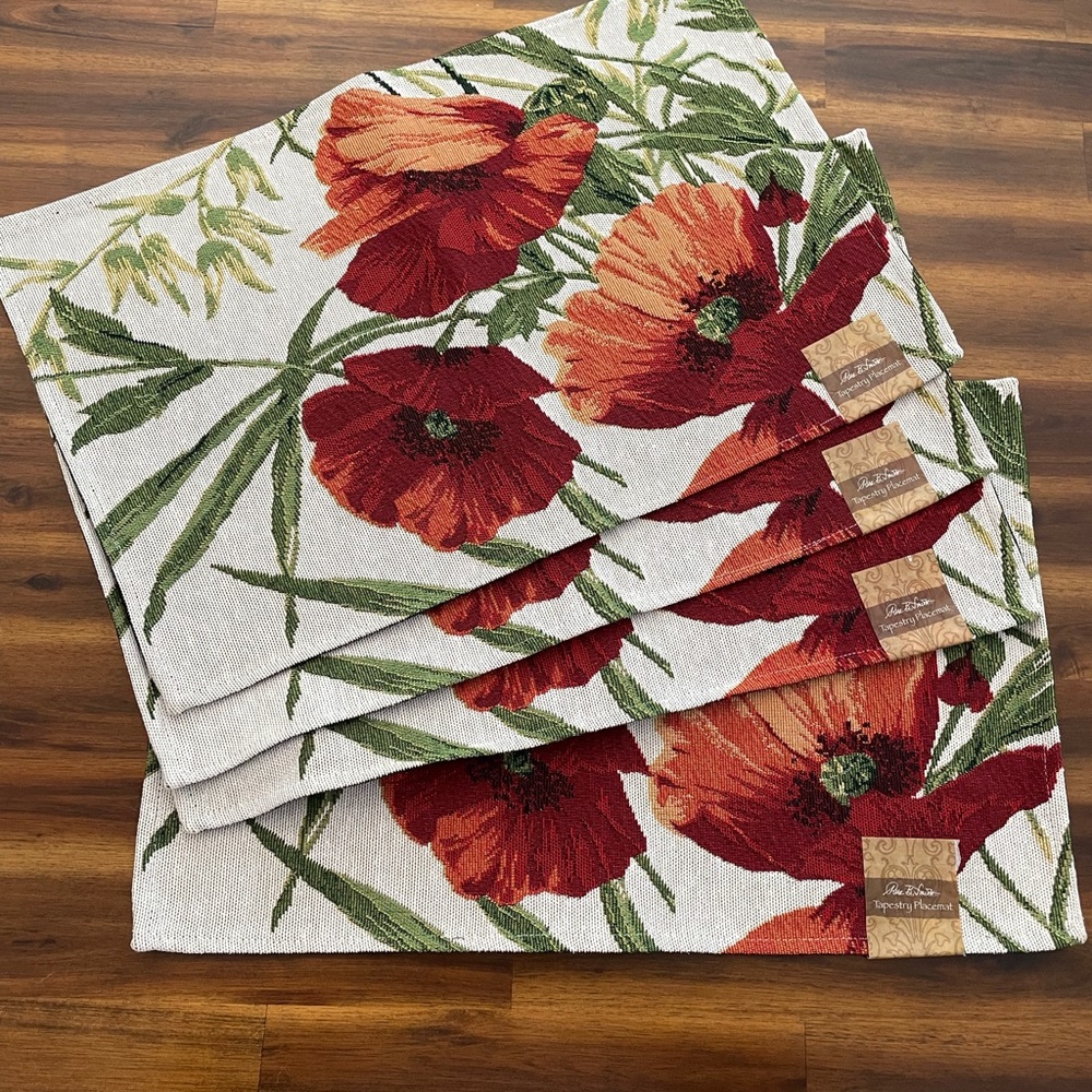 Poppy Placemat Set of 4